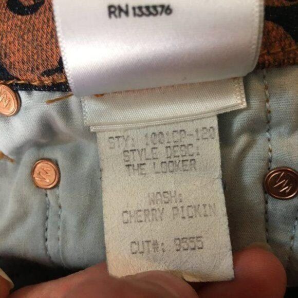 Mother The Looker Jeans Cherry Size 25 w/ 28in Waist - Picture 6 of 16
